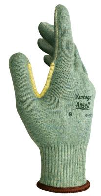 Ansell Vantage Heavy Cut Protection Gloves, Size 8, Mint, Leather, 104423