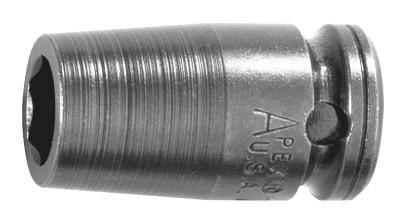 Apex Tool Group 3/8" Dr. Standard Sockets, 22220, 3/8 in Drive19 mm, 12 Points, 19MM13-D