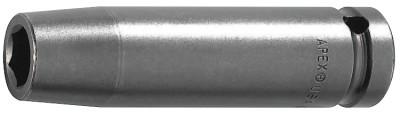 Apex Tool Group 1/2" Dr. Deep Thin Wall Sockets, 21244, 1/2 in Drive, 14 mm, 6 Points, 14MM55