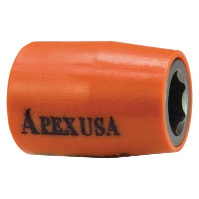 Apex Tool Group 1/4" Dr. Standard Sockets, 08485, 1/4 in Drive, 3/8 in, 6 Points, M1P12
