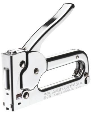Arrow Fastener Professional Light Duty Staple Gun, 100 Cartride Capacity, JT21CM