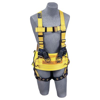 Capital Safety Delta Derrick Harness, Back/Lifting D-Rings, Tongue Buckle Leg Straps, Medium, 70007410254