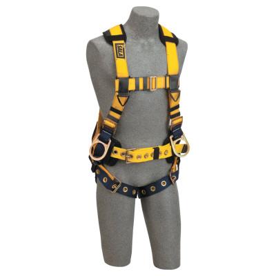 Capital Safety Delta Iron Worker's Harness with Tongue Buckle Leg Straps, Back&Side D-Rings, M, 70007413373