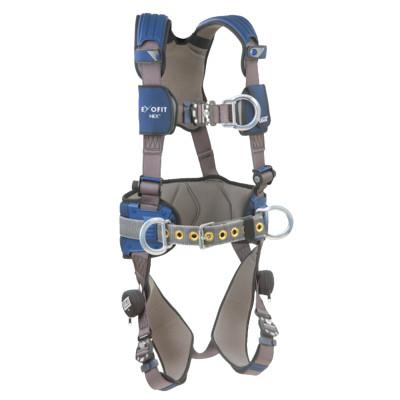 Capital Safety ExoFit NEX Construction Style Climbing Harness, Back/Side/Front D-Rings, Medium, 70007428439