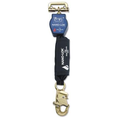 Capital Safety Nano-Lok Quick Connect Self Retracting Lifelines For Hot Work Use, Snap Hook, 70007455697