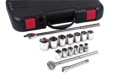 ORS Nasco 17 Piece Standard Socket Sets, 1/2 in, 12 Point, 07-866