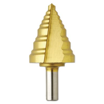 Bosch Tool Corporation Titanium Coated Step Drill Bits, 1/4 in - 1 3/8 in, 10 Steps, SDT10