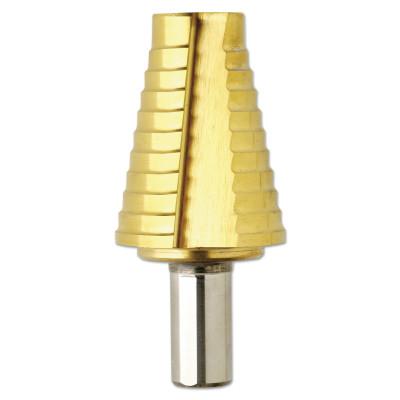 Bosch Tool Corporation Titanium Coated Step Drill Bits, 13/16 in - 1 3/8 in, 10 Steps, SDT9