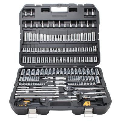 DeWalt® 192 Piece Mechanics Tools Set, 1/2in; 1/4in; 3/8in Drive, 6 Point, Inch/Metric, DWMT75049