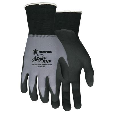 MCR Safety Ninja BNF Gloves, 2X-Large, Black/Gray, 10 1/2 in, Work, N96790XXL