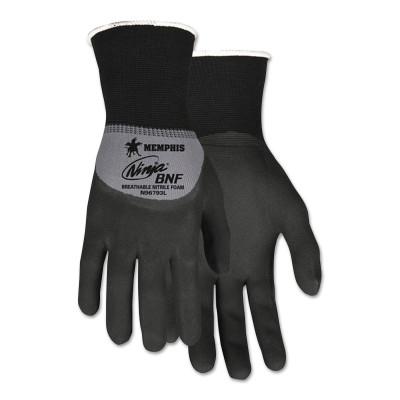 MCR Safety Ninja BNF Gloves, Medium, Black/Gray, 9 1/4 in, Work, N96793M
