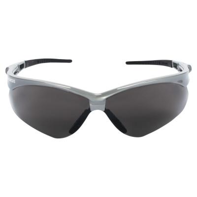 Kimberly-Clark Professional V30 Nemesis Safety Glasses, Smoke Lens, Polycarbonate, Anti-Fog, Silver Frame, 47383