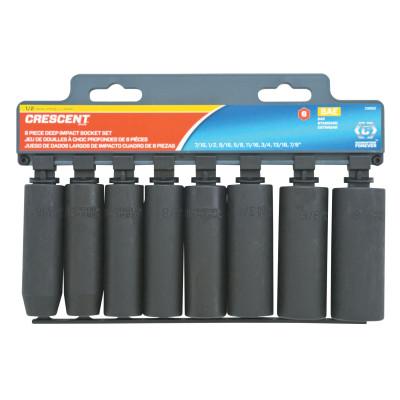 Apex Tool Group 6 Point Deep Impact SAE Sockets, 1/2 in Dr, 7/16 in Opening, CIMS20N