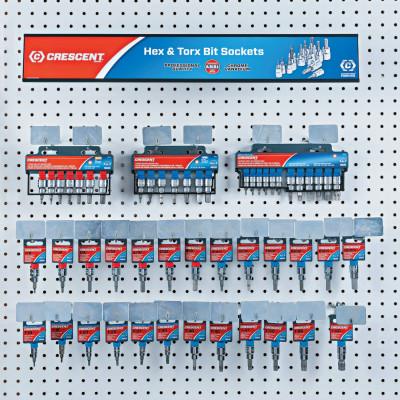 Apex Tool Group 27 Piece Hex and Torx Bit Socket Display, CMHTHTB