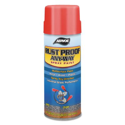 Aervoe Industries Any-Way RustProof Enamels, 12 oz Aerosol Can, Forest Green, High-Gloss, 320