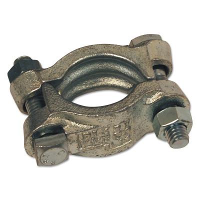 Dixon Valve Double Bolt Hose Clamps, 2 3/4"-3 1/16" Hose OD, Malleable Iron, 20/Bx, DL306