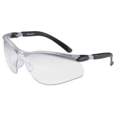 3Mâ„¢ BX Safety Eyewear, +2.5 Diopter Polycarbon Anti-Fog Lenses, Silver/Black Frame, 11459-00000-20