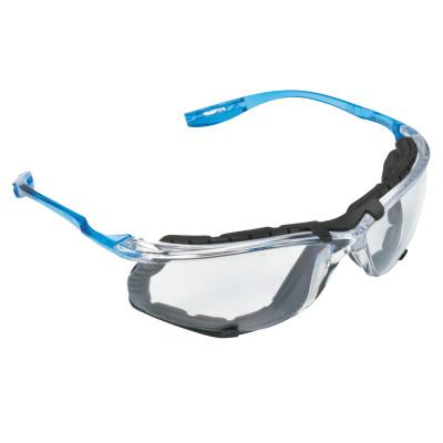 3Mâ„¢ CCS Protective Eyewear, Clear Polycarbonate Lens, Anti-Fog, Clear Plastic Frame, Light Blue Temple, +1.5 Diopter, VC215AF