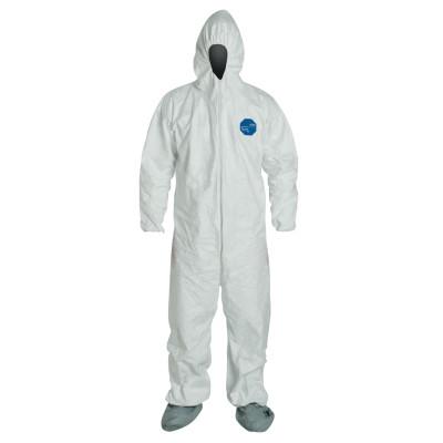 DuPont™ Tyvek® 400 Coverall with Attached Hood and Boots, White, X-Large, TY122S-XL