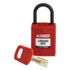 BradyÂ® SafeKey Compact Nylon Lockout Padlocks, CPT-GRN-25PL-KD