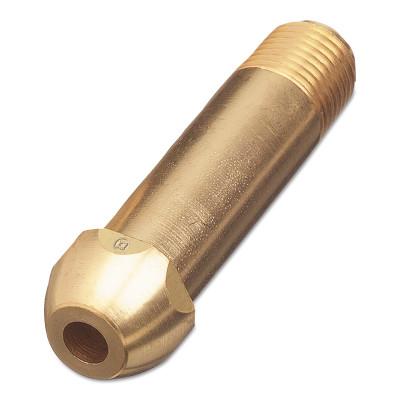 Western Enterprises Regulator Inlet Nipples, 1/4" (NPT), 2 1/2", CGA-580; CGA-510; CGA-500; CGA-590, 15-8