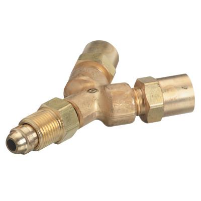 Western Enterprises Y Connections, 3,000 PSIG, Brass, Fuel Gas, 1/4 in NPT(M), 111-5