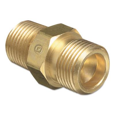 Western Enterprises Male NPT Outlet Adaptor for Manifold Pipelines, Brass, Oxygen, 1/4 NPT, B-50
