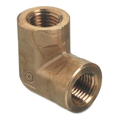 Western Enterprises Pipe Thread Elbows, Connector, 1,000 PSIG, Brass, 1/4 in (NPT), BEL-4-4LP