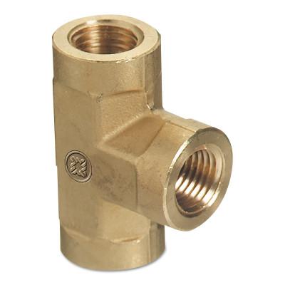 Western Enterprises Pipe Thread Tees, Connector, 1,000 PSIG, Brass, 1/4 in (NPT), BFT-4LP