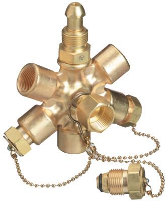 Western Enterprises Manifold Block Assembly, 3,000 psig, CGA-540 Female, CGA-540 Male, MB-50