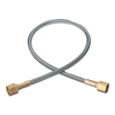 Western Enterprises Stainless Steel Flexible Pigtails, Pigtail, 3,000 PSIG, Stainless Steel, 18 in, PF2-4-18