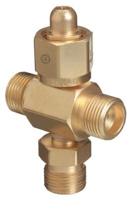 Western Enterprises Manifold 4-Way Outlet Coupler Tees, X-Shape, Brass, Oxygen, T4-540