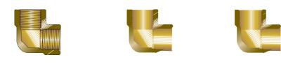 Western Enterprises Pipe Elbows, Adapter, 3,000 PSIG, Brass, Elbow - 90Â°, 1/2 in (NPT), WHF-4-8