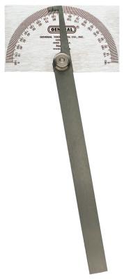 General Tools Stainless Steel Protractors, 6 in, Square Head, 17