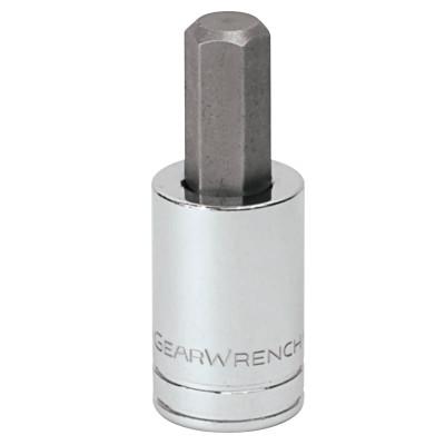 Apex Tool Group 3/8 in Drive SAE/Metric Long Ball End Hex Bit Sockets, 4 mm, 5.984 in Long, 6 Pt, 80442