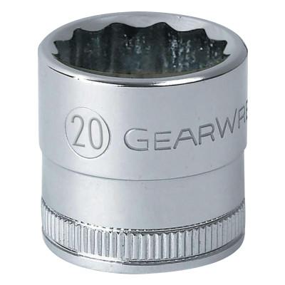 Apex Tool Group Surface Drive12 Point Deep Metric Sockets, 1/2 in Dr, 27 mm Opening, 80824