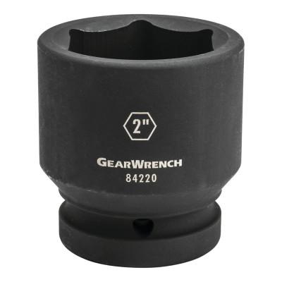Apex Tool Group 1 in Drive 6 Point Standard Impact Sockets, 4 1/8 in, 84244