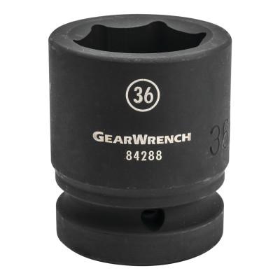 Apex Tool Group 1 in Drive 6 Point Standard Impact Sockets, 41 mm, 84289
