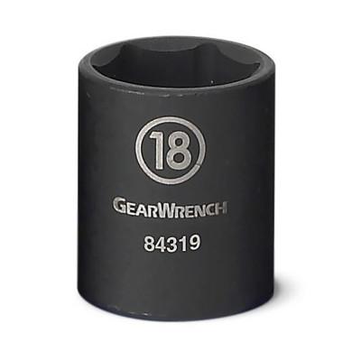 Apex Tool Group 6 Point Standard Impact Metric Sockets, 3/8 in Dr, 14 mm Opening, 84315N