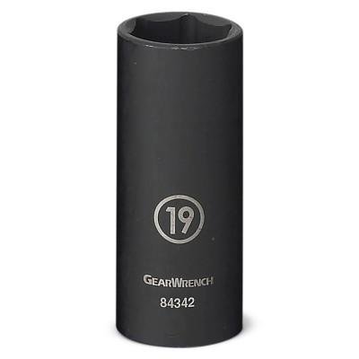 Apex Tool Group 6 Point Deep Impact Metric Sockets, 3/8 in Dr, 16 mm Opening, 84339N