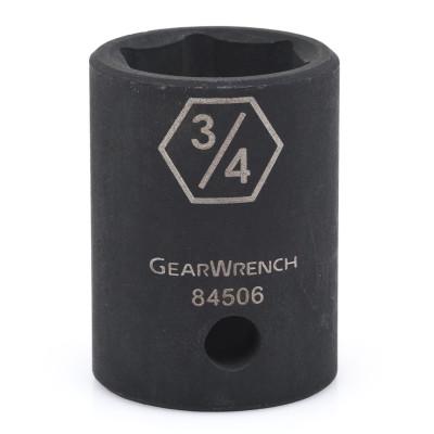 Apex Tool Group 6 Point Standard Impact Metric Sockets, 1/2 in Dr, 17 mm Opening, 84529N