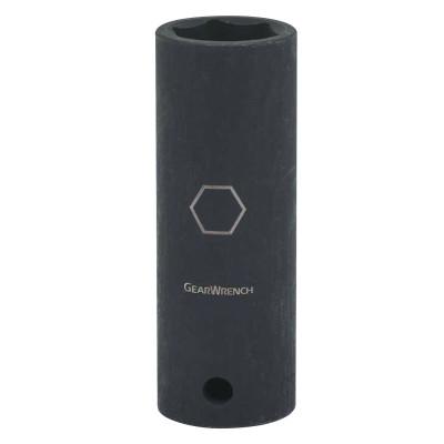 Apex Tool Group 6 Point Deep Impact Metric Sockets, 1/2 in Dr, 12 mm Opening, 84570N