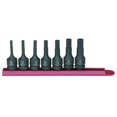 Apex Tool Group 7 Piece Impact Socket Set, 3/8 in, Hex Drive, 84913