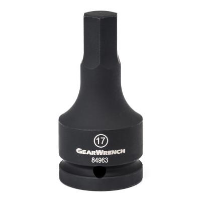 Apex Tool Group Hex Bit Impact Metric Sockets, 3/4 in Dr, 22 mm Opening, 84965