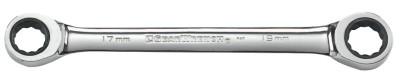 Apex Tool Group Double Box Ratcheting Wrenches, 16 mm; 18 mm, 9214