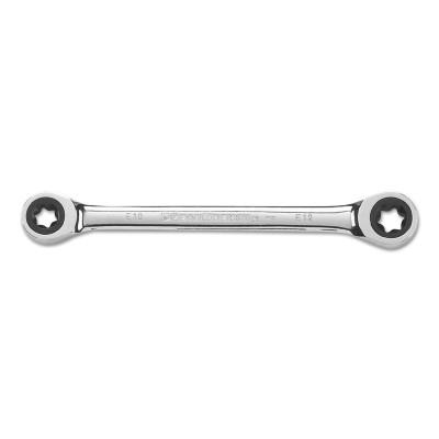 Apex Tool Group Torx Double Box Ratcheting Wrenches, E10 x E12, 5.906" L, 9221