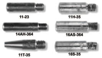 Esab Welding Contact Tip, 3/64 in Wire, 0.059 in Tip, Standard Recess, 1150-1213