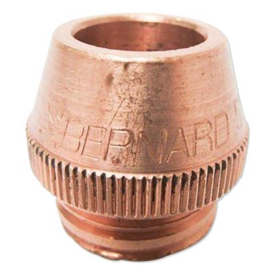 Bernard Centerfireâ„¢ HD Gas Nozzle, 1/8 in Tip Recess, 5/8 in Bore, Used With Centerfireâ„¢ Mig Guns, 5818