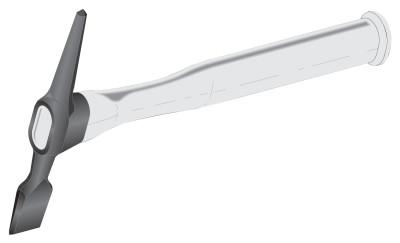 Lenco Chipping Hammer, 12 in, 16 oz Head, Chisel and Pick, Plastic Handle, 09200