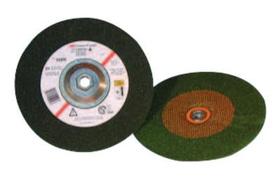 3M™ Green Corps Depressed Center Wheel, 7 in Dia, 1/4 in Thick, 5/8 Arbor, 24 Grit, 051111-55958